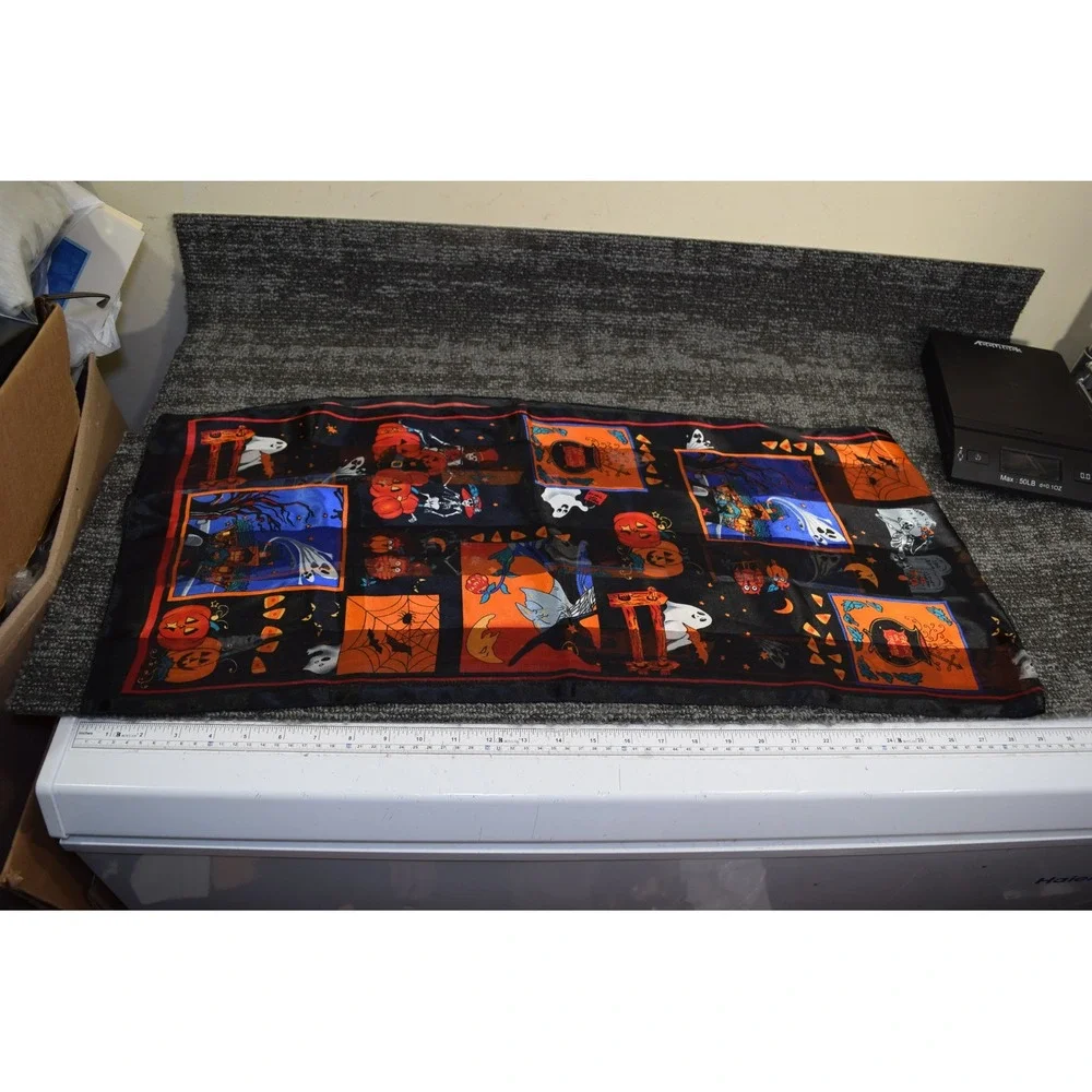 Halloween Ghost Pumpkin Haunted House Sheer Rectangular 58